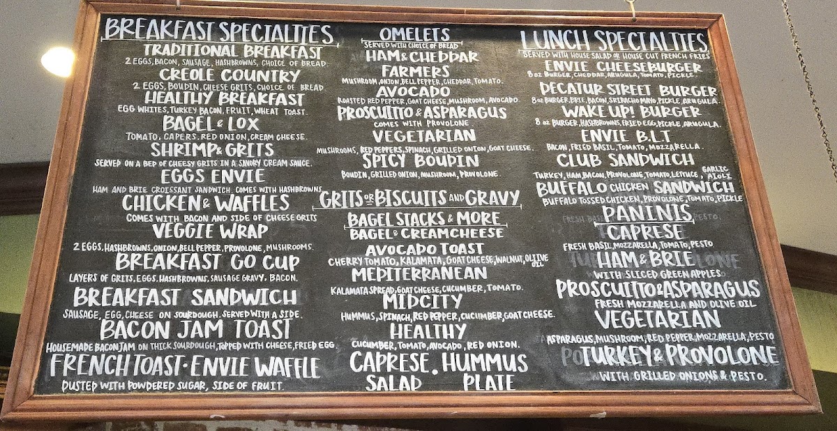 Menu Envie Espresso Bar & Cafe-2