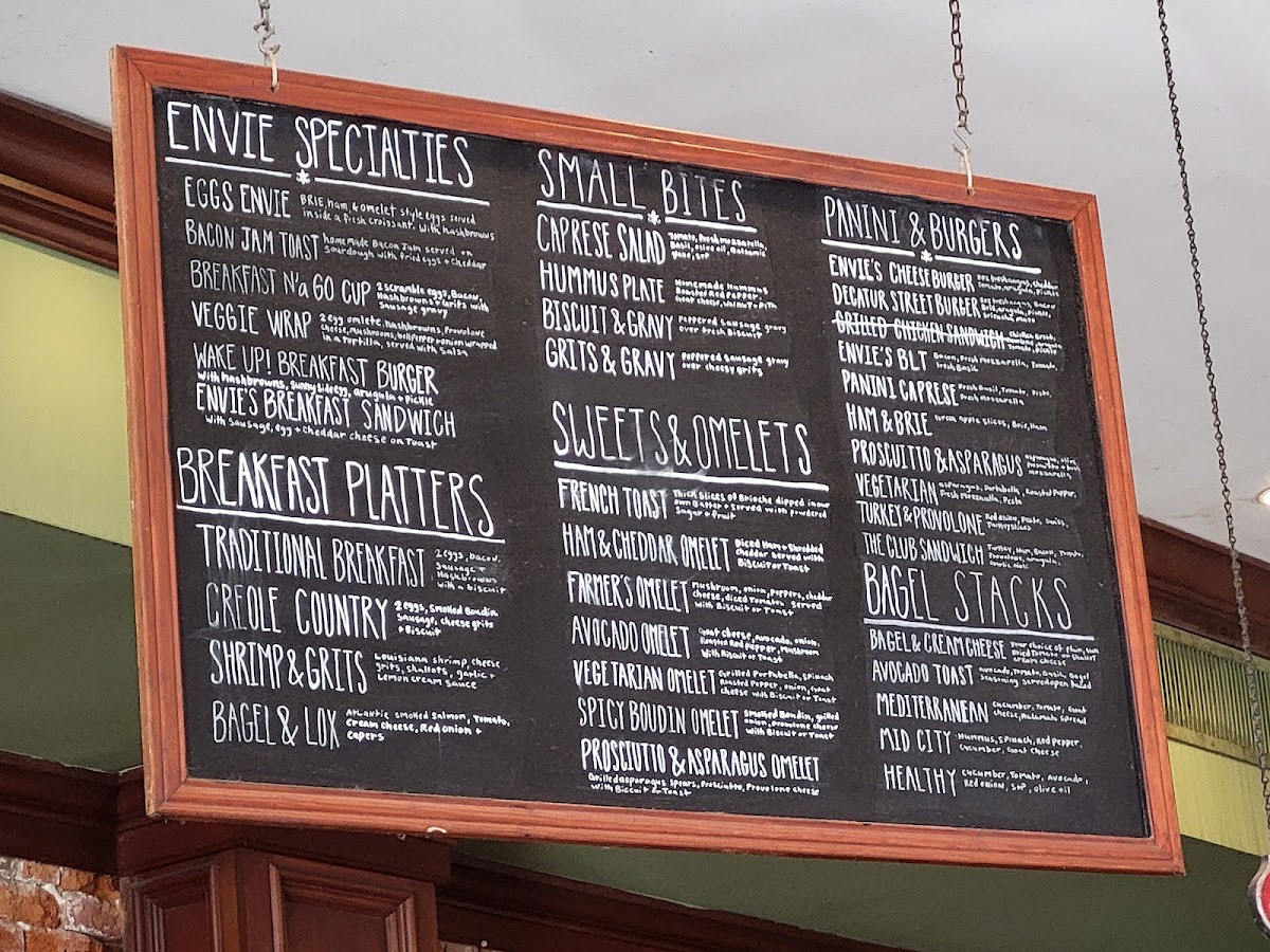 Menu Envie Espresso Bar & Cafe-5